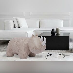 Joshua Steinberg - Classic Safaro Ottoman Series - Rhinocerotidae